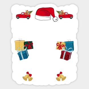 Due To Inflation This Is My Ugly Christmas  Gift Sticker